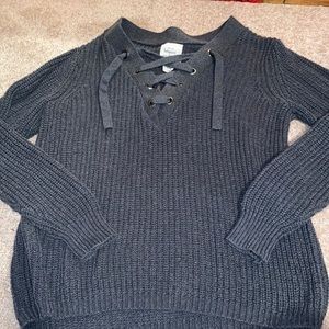Lace up Sweater